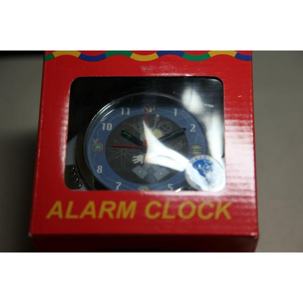 ディズニー ミッキー 目覚まし時計 置き時計 アラーム時計 青 中国製 ★0002 N-1