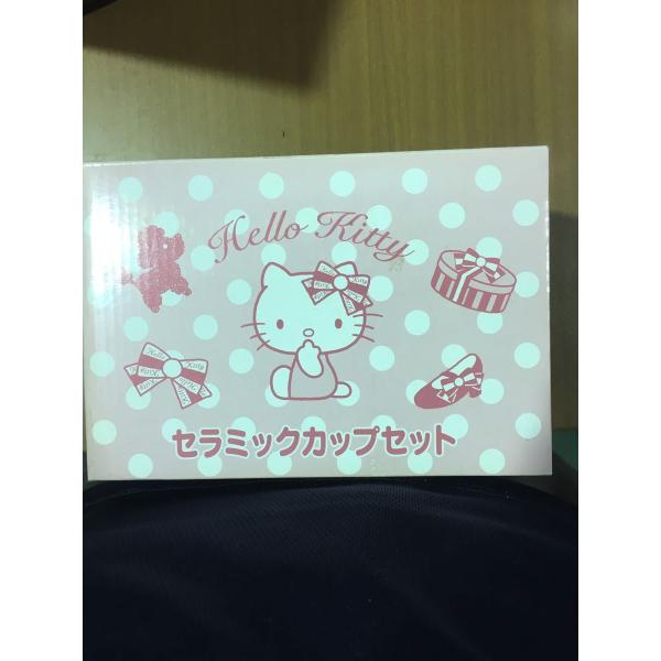 サンリオ ハローキティ セラミックカップ ２個セット 中国製 未使用 ★0031 A-3