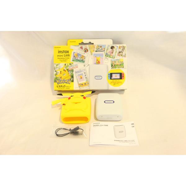 FUJIFILM 富士フイルム Instax Mini Link ＋「ピカチュウ」 デザイン シリコ...