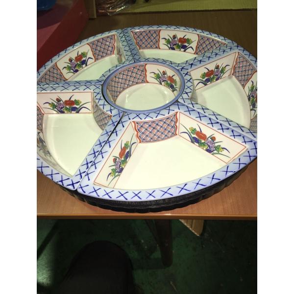 回転台　回転卓　回転テーブル　オードブル皿　6個　手巻き寿司　中華　パーティー　おせち　未使用 ★0...