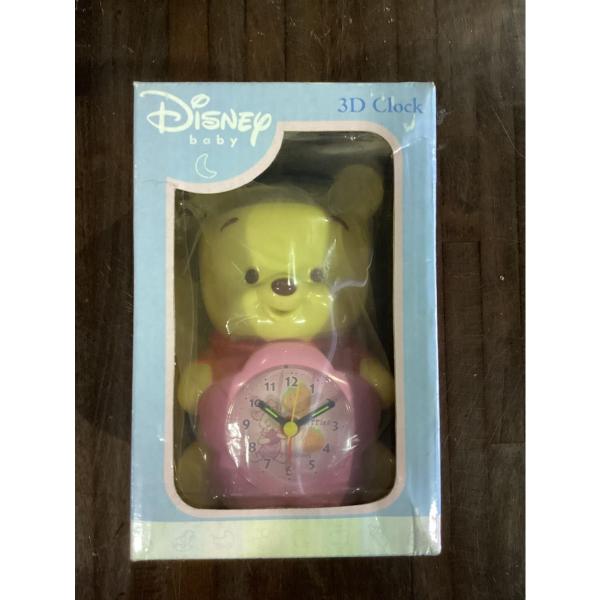 ディズニー　くまのプーさん　ベイビー　3Dクロック　置き時計　中国製　インテリア　オブジェ　未開封 ...