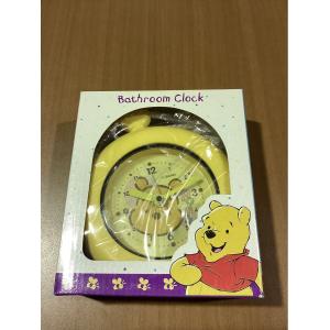 ディズニー　くまのプーさん　バスルーム時計　掛け時計　黄色　未使用　中国製 ★0251 A-3