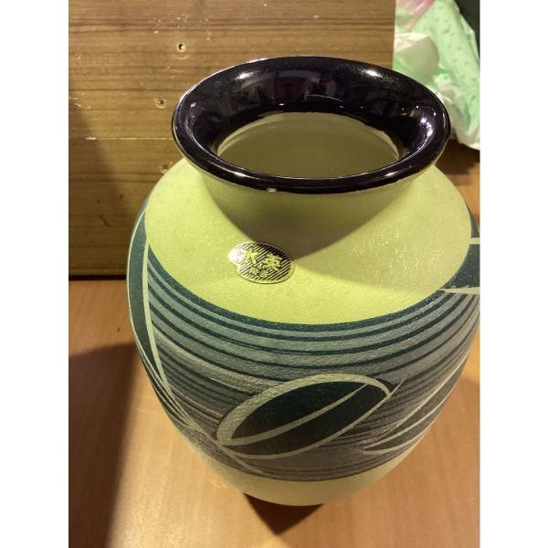 壺　水英 陶器　花瓶　花器　インテリア ★0278　A-5