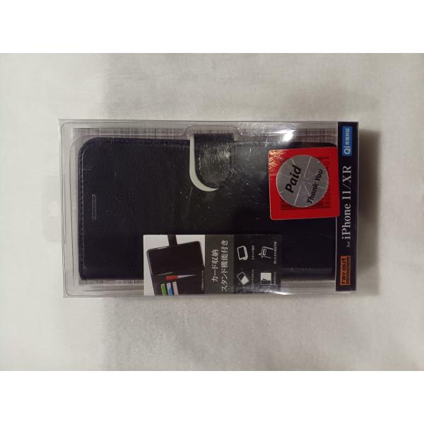 iPhone 11/XR 手帳型ケース RT-P21ELC1/BB ブラック マグネット式 カード収...