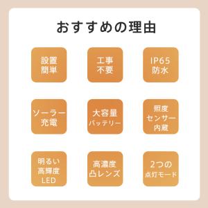 ソーラーライト 1点/2点個セット選択可 セン...の詳細画像4