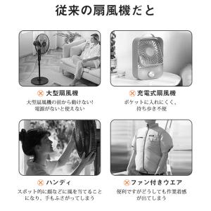 扇風機 小型 携帯扇風機 ハンディ扇風機 冷却...の詳細画像2