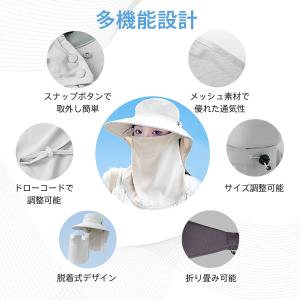 バケットハット 帽子 レディース つば広帽子 ...の詳細画像5