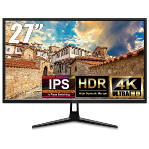 モニター 中古 27インチ パソコン 4K HDR対応  ディスプレイ 3840x2160 IPS HDMI ノングレア PCモニタ スピーカー内蔵 IRIE FFF-LD27P2｜marshal