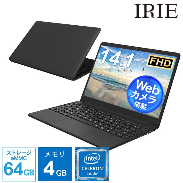 ノートパソコン 新品 Win10pro ssd カメラ 14.1インチ Celeron 64GB 4...