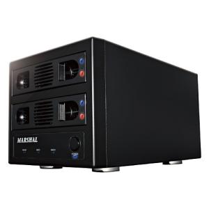 MARSHAL RAID対応 HDD USB3.0/SATA3 2台収納 HDDケース MAL352U3RS3