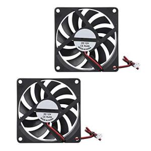 Richer-R 冷却ファン 3Dプリンタ冷却用 8cm x 8cm x 1cm 3D冷却ファン 12V 6000RPM 21.46CFM 高速冷却フ