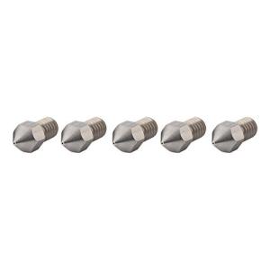VBESTLIFE 5PCS 3Dプリンタ部品 耐腐食性 M6ステンレススチール押出ノズルプリントヘッド 押出機ノズル1.75mmフィラメント用(0.