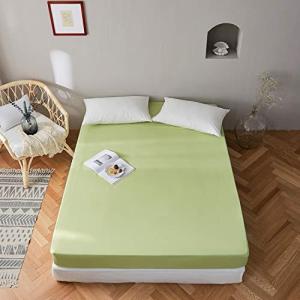 三幸 ボックスシーツ ベッドシーツ セミダブル グリーン 単品 おしゃれ シーツ オールシーズン 369444-0014