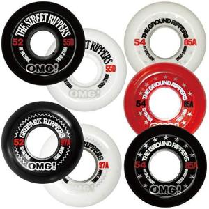 オーエムジー スケートボードパーツ SK8PARK 97A ホワイト 58mm RIPPERS スケートボード ウィール 4個1セッ
