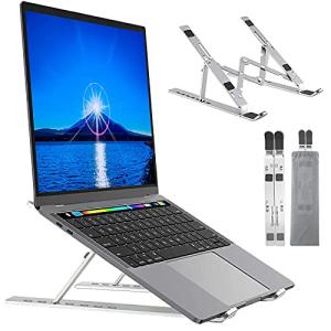 ノートパソコンスタンド 折りたたみ式 ラップトップスタンド PCスタンド iPadスタンド 7段の高さ調節可能 パソコン スタンド 卓上 放熱