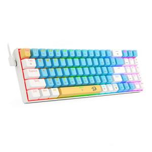 Redragon 75%メカニカルキーボード USB有線 78キー 赤軸を採用のゲーミングキーボード 1680万色RGBバックライト付き