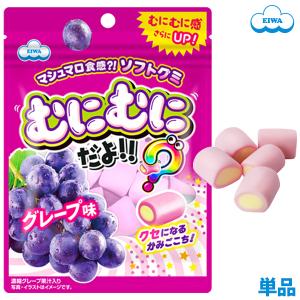 むにむにだよ（グレープ味）　【噛み心地が新食感！マシュマロ食感のソフトグミ】[00850-1p]