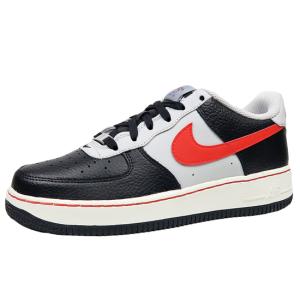 ナイキ エア フォース 1 NIKE AIR FORCE 1 LV8 EMB GS BLACK/CHILE RED-GREY FOG-SAIL キッズ・レディースモデル｜marsone