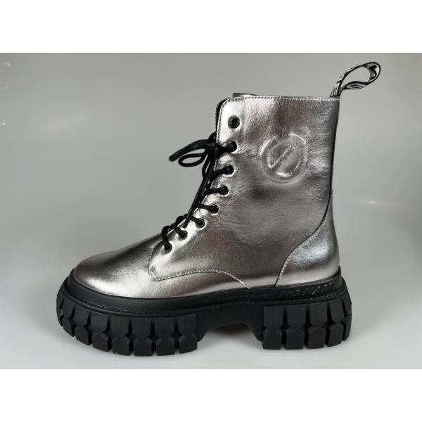 ノーネームブーツ　noname　GRAVITY BOOTS NAPPA METAL シルバー　ブーツ...