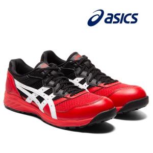 アシックス　ウィンジョブ CP210 クラシックレッド×ホワイト ローカットシューレースタイプ 2E相当 A種先芯入り紐タイプ 作業靴ワーキングシューズ 安全靴