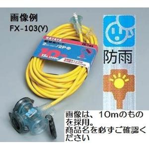 HATAYA(ハタヤ) SX延長コード 20m 3芯(2P接地(アース)付) SX-203K-Y