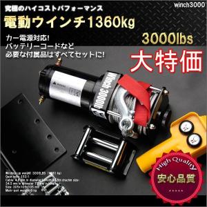 電動ウインチ 3000LBS 最大牽引力1361Kg DC12V