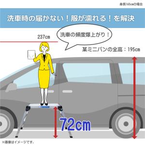 脚立 脚立足場 折りたたみ式 作業台アルミ製軽...の詳細画像1