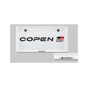 トヨタ コペンGRスポーツ【LA400A】　ナンバーフレーム(フロント)(コペン)【ホワイト】[08...