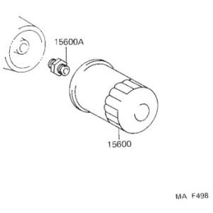 TOYOTA トヨタ 純正 オイルフィルター OIL FILTER 15600-41010　新品番：...