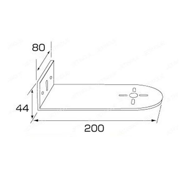 JETイノウエ　マーカーステー　ステンレスマーカー取付ステー　L型　 80X200 　502802