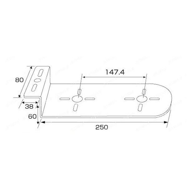 JETイノウエ　マーカーステー　ステンレスマーカー取付ステー　Z型　 80X60X250　50280...
