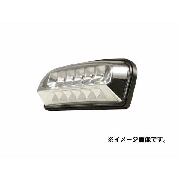 JETイノウエ　LEDデュアル路肩灯　クロームメッキ　12V/24V共用　ホワイト/レッド　5278...