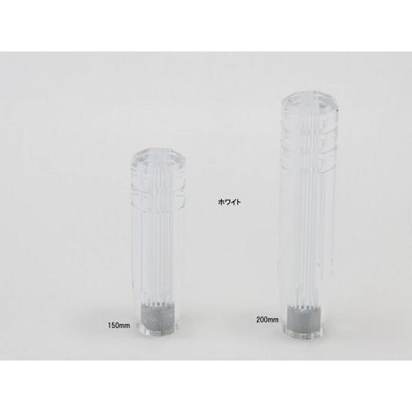 JETイノウエ　シフトノブ　スリットラインシフトノブ　200mm　12X1.25　AD付　ホワイト　...