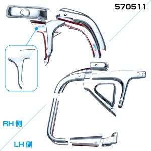 JETイノウエ　ジェットイノウエ　ミラーステーカバー　スーパーグレート用　スーパーミラー（吊り下げミラー）ハイルーフ車用　570511｜marucorp