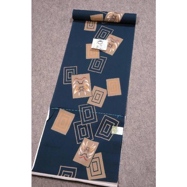 美しいキモノ掲載男物竺仙鑑製浴衣（ちくせん）細川クレアキングサイズ高級ゆかた反物19