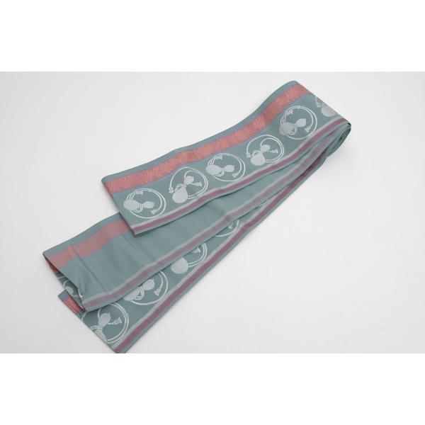 正絹博多織半巾帯、（小袋帯）四寸袷半幅帯47