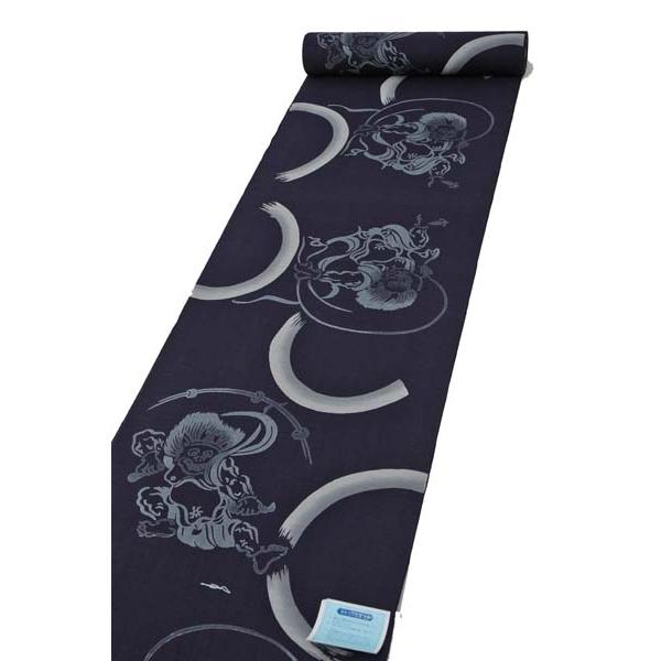 男物浴衣反物　麻混キングサイズ　ブランド寛斎KANSAI04