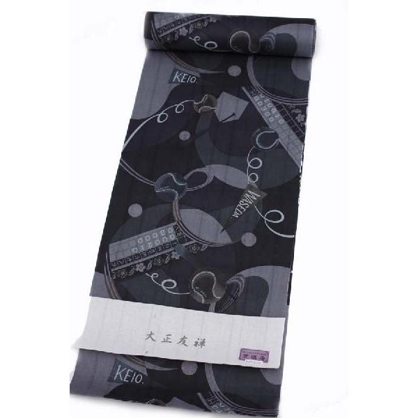 紫織庵浴衣反物、京の町や美術館幻の大正友禅綿絽ゆかた 13