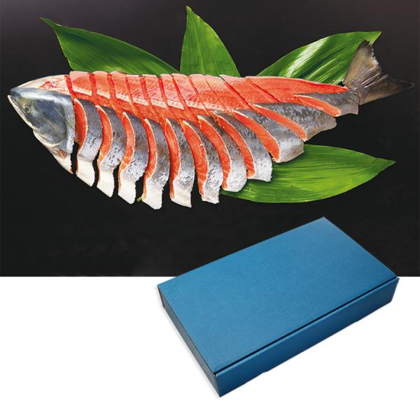 お歳暮　北海道産 熟成新巻鮭姿切身（特大） （230_25冬）