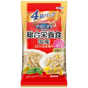 グラン・デリ総合栄養食国産パウチほぐし高齢犬用緑黄色野菜入り×チーズ入り｜maruetsu-fure