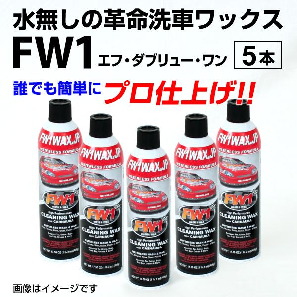 FW1 エフダブリューワン 水無し洗車ワックス 5本