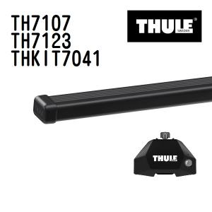 スバル インプレッサXV TH7107 7123 KIT7041 THULE ベースキャリア  送料無料｜marugamebase