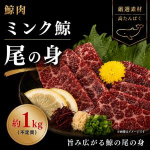 ミンク鯨 尾の身　約1ｋｇ