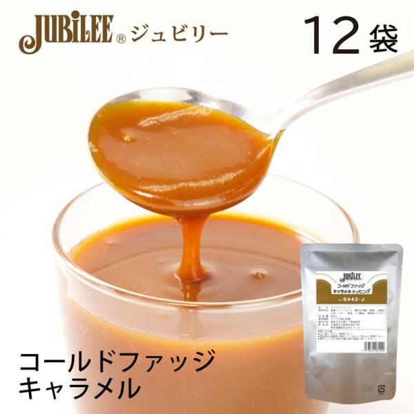 ジュビリー コールドファッジキャラメルトッピング 500ｇ×12本 ケーキ おやつ トッピング ソー...