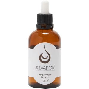 [XLVAPOR] VAPE リキッド エメラルドマウンテン XL (コーヒー味 / 100ml / PloomTECH対応) 国産電子タバコ用リキッド ベイプ 香料 プルームテック