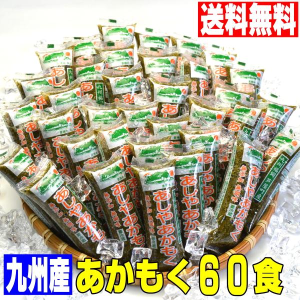 九州産 あしやあかもく 無添加 無調味 50ｇ×60本セット 送料無料（ただし追加送料 北海道100...