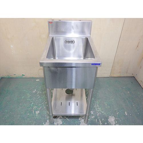 【中古】【送料都度見積】マルゼン１層シンク W450×D600×H850＋BG150mm