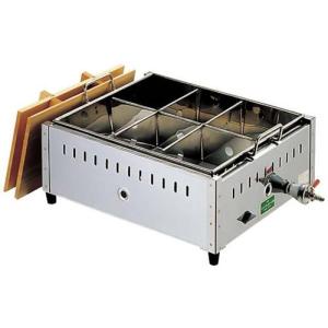 【現状品】 江部松商事 18-8 おでん鍋 尺8 54cm LPガス用 8ツ仕切 EBM 18−8 おでん鍋 尺5（45cm）LP / 業務用 6ッ仕切 ガス
