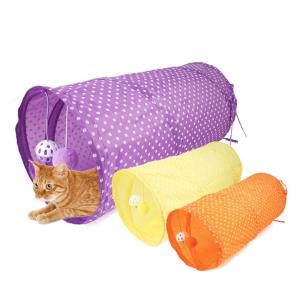 猫トンネル　おもちゃ　猫遊び場　猫　コロコロボール　折りたたみ可能な猫のトンネルス　トンネルお