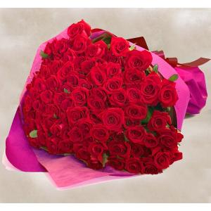 大輪バラ100本の花束【送料無料】お祝・誕生日...の詳細画像2